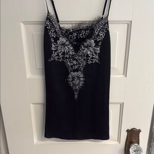 Cami NYC Black Embellished Sleeveless Camisole